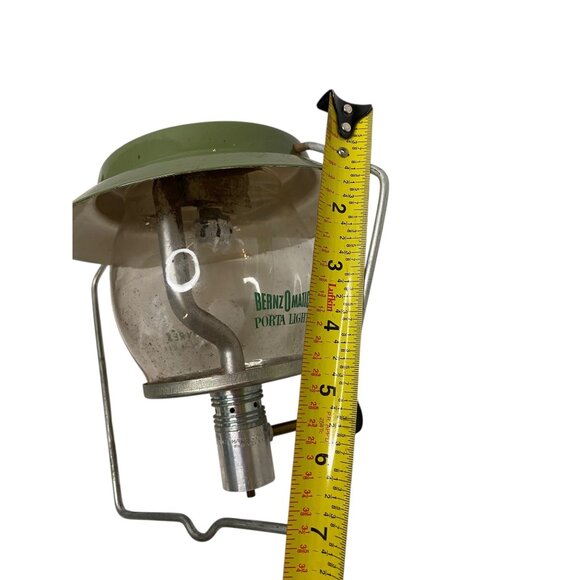 Vintage BenzOmatic Porta Light Globe Lantern Pyrex Red Case Made in USA Camping - Picture 8 of 10